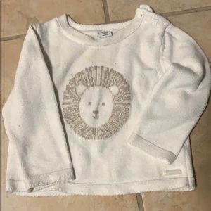 Janie & Jack lion sweater 12-18mo